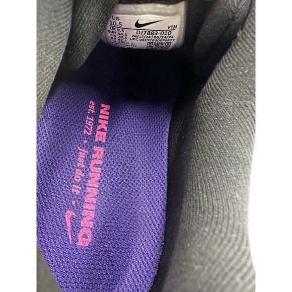 Men’s Size 10.5 Nike Zoom Structure 25 Black/Fuschia/Anthracite New DJ7883-010 main image 5